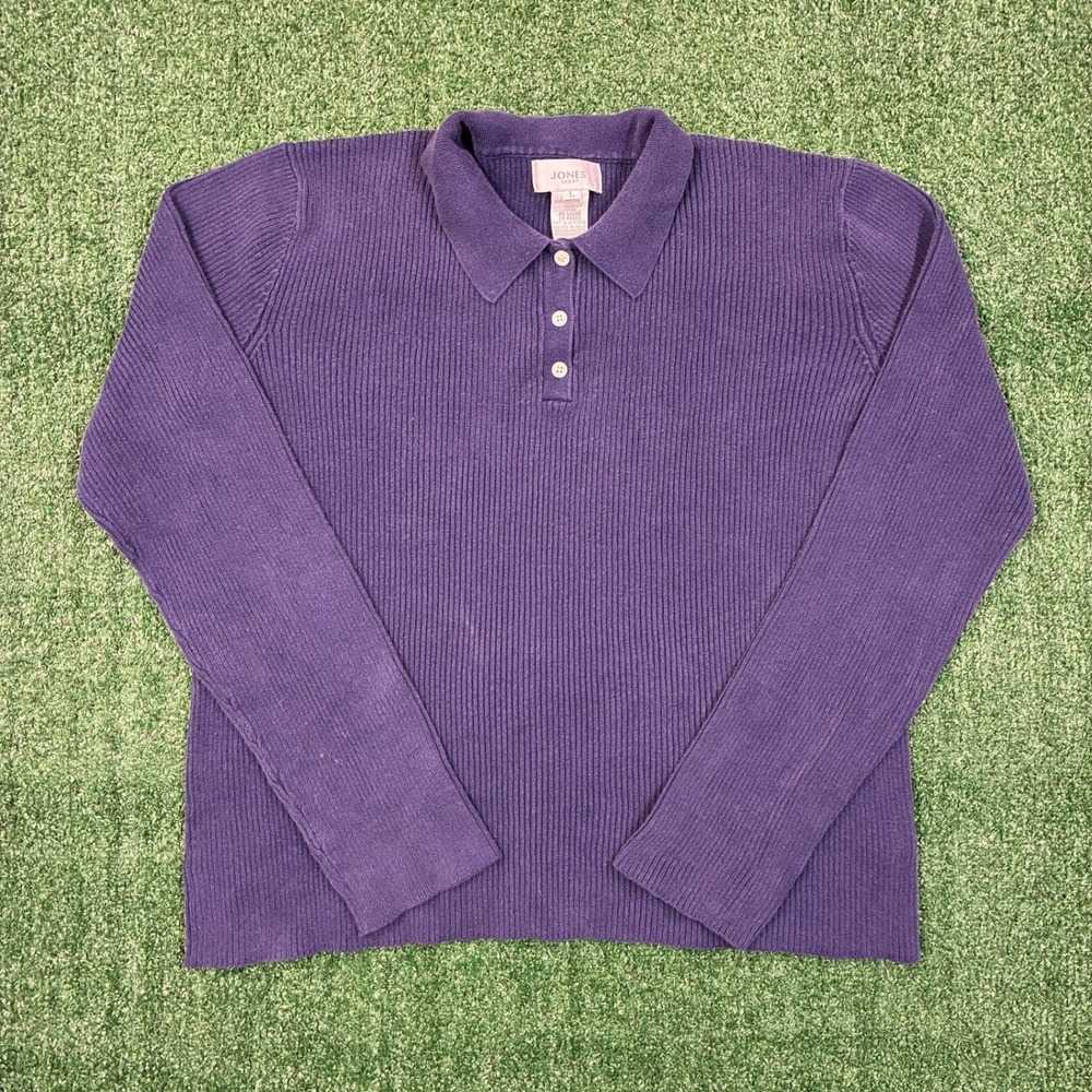 Jones Sport Ribbed Polo Sweater
